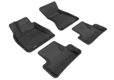 3D MAXpider - MAXpider L1AD00901509 Kagu Floor Mat F&R Black for 09-17 Audi Q5/SQ5