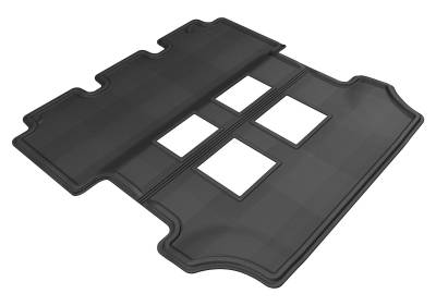3D MAXpider - 3D MAXpider L1HD03821509 Kagu Floor Mat Rear Black for 11-17 Honda Odyssey