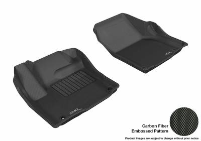 3D MAXpider - 3D MAXpider L1LR00611509 Kagu Floor Mat Front Black Land/Range Rover Evoque