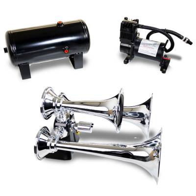 Kleinn Automotive Accessories - Kleinn Automotive HK6 Pro Blaster Triple Air Horn Kit