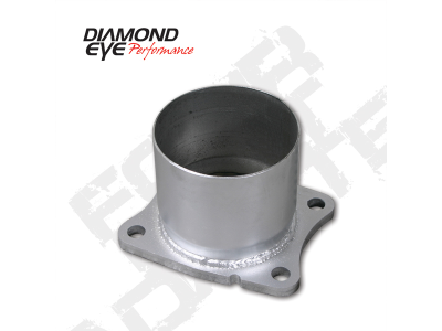 Diamond Eye Performance - Diamond Eye 321045 4 Bolt Adapter 4" Aluminized for 01-07.5 Chevy/GMC 6.6L