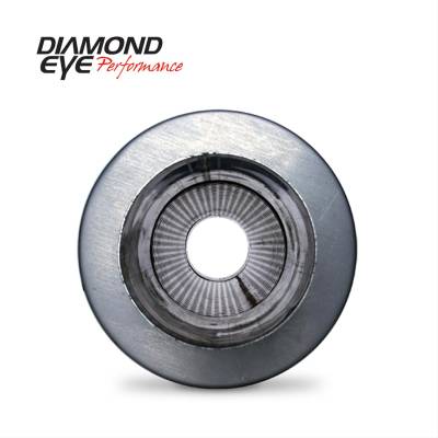 Diamond Eye Performance - Diamond Eye 570050 Diesel Exhaust Muffler 27" Round 5" Center Inlet/Outlet SS