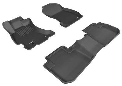 3D MAXpider - MAXpider L1SB00901509 Kagu Floor Mat Front/Rear Black