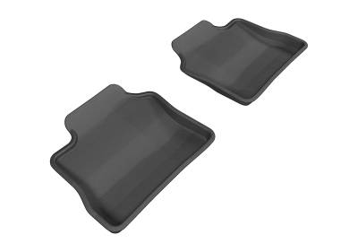 3D MAXpider - MAXpider L1PO00621509 Kagu Floor Mat Rear Black for 10-16 Porsche Panamera