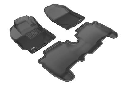 3D MAXpider - MAXpider L1SC00301509 Kagu Floor Mat Front/Rear Black for XD