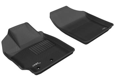 3D MAXpider - MAXpider L1TY02411509 Kagu Floor Mat Front Black for Yaris Hatchback