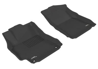 3D MAXpider - MAXpider L1TY08611509 Kagu Floor Mat Front Black for 12-14 Toyota Camry