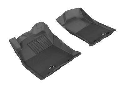 3D MAXpider - MAXpider L1TY09011509 Kagu Floor Mat Front Black for 12-15 Tacoma Double Cab