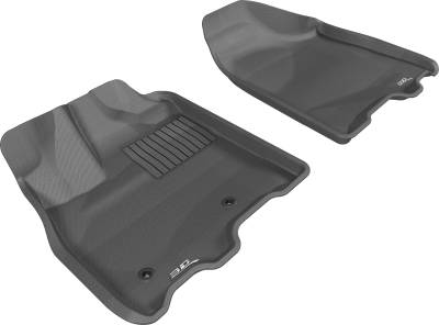 3D MAXpider - MAXpider L1TY13111509 Kagu Floor Mat Front Black for Sienna