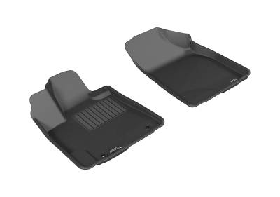 3D MAXpider - MAXpider L1TY15711509 Kagu Floor Mat Front Black for 08-13 Highlander Hybrid