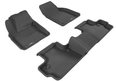 3D MAXpider - MAXpider L1VV00701509 Kagu Front/Rear Floor Mat Black for 07-13 Volvo C30