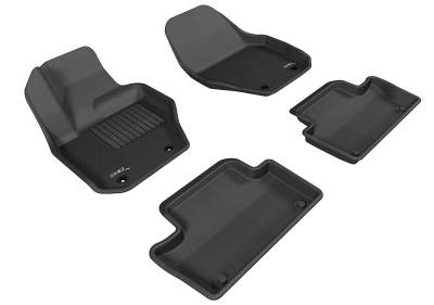 3D MAXpider - MAXpider L1VV01501509 Kagu Floor Mat Front/Rear Black Volvo XC60
