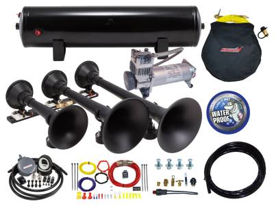 Kleinn Automotive Accessories - Kleinn Automotive HK9-SLIMLINE Pro Blaster Triple Train Horn Kit