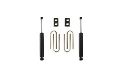 MaxTrac - MaxTrac 902120 2" Lift Blocks & U-Bolts w/Shocks for 02-08 Dodge RAM 1500 2WD