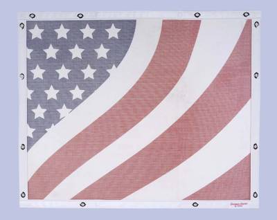 Belmor - Belmor BS-1988AF1-1 TRUCK BugScreen AFTERMARKET Grille Protector Cover Am. Flag