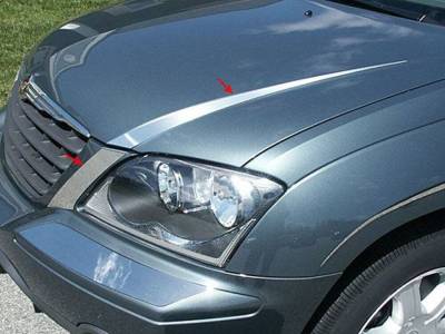 Quality Automotive Accessories - Quality Automotive HT44750 Hood Vent Trim for Chrysler Pacifica