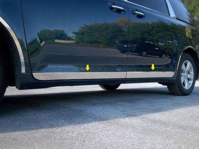 Quality Automotive Accessories - QAA TH11150 Stainless Rocker Panel Trim 4Pc for 11-20 Toyota Sienna