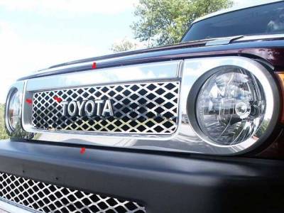 Quality Automotive Accessories - Quality Automotive SG27140 Grille Accent Kit for Toyota FJ