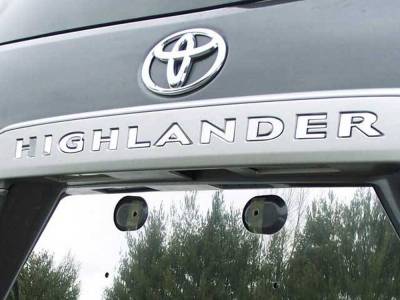 Quality Automotive Accessories - Quality Automotive SGR28110 Stainless Graphic/Emblem for Toyota Highlander