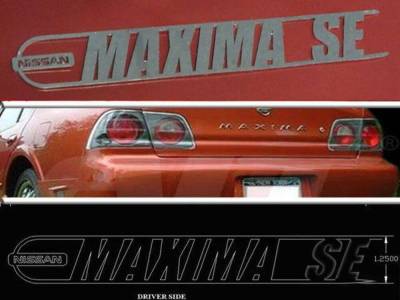 Quality Automotive Accessories - Quality Automotive SGR24541 Stainless Graphic/Emblem for Nissan Maxima SE