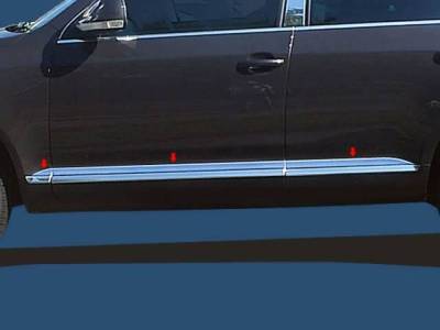 Quality Automotive Accessories - QAA TH24640 Stainless Rocker Panel Trim 6pc for 04-10 Volkswagen Touareg