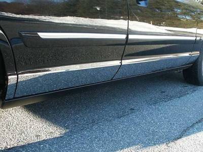 Quality Automotive Accessories - QAA TH38480 Stainless Rocker Panel Trim 8pc for 92-11 Mercury Grand Marquis