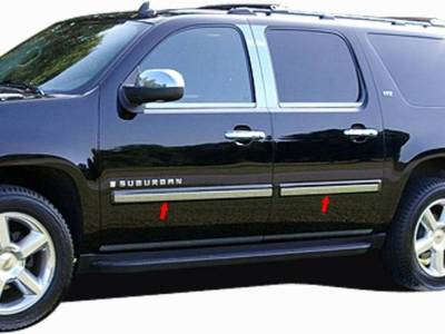Quality Automotive Accessories - QAA TH47198 Stainless Rocker Panel Trim 6pc for 07-08 Chevrolet Suburban
