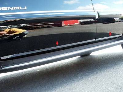 Quality Automotive Accessories - QAA TH47196 Stainless Rocker Panel Trim 4Pc for 07-14 GMC Yukon