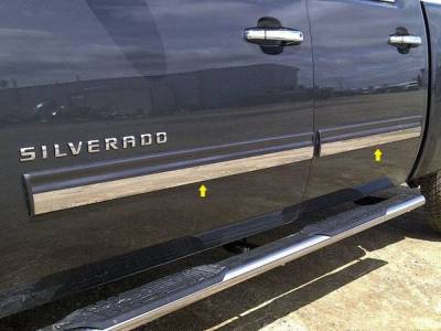 Quality Automotive Accessories - QAA TH49184 Stainless Rocker Panel Trim 4Pc for 09-14 Chevrolet Suburban