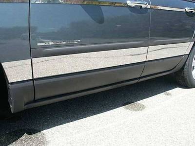 Quality Automotive Accessories - QAA TH44750 Stainless Rocker Panel Trim 8pc for 04-08 Chrysler Pacifica