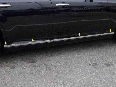 Quality Automotive Accessories - QAA TH51760 Stainless Rocker Panel Trim 8pc for 11-23 Chrysler 300