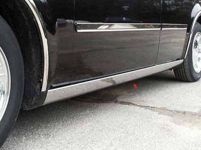 Quality Automotive Accessories - QAA TH45765 Stainless Rocker Panel Trim 4Pc for 05-10 Chrysler 300