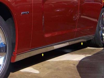 Quality Automotive Accessories - QAA TH51910 Stainless Rocker Panel Trim 4Pc for 11-16 Dodge Charger