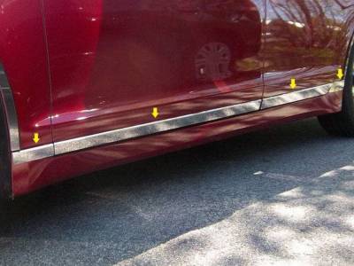 Quality Automotive Accessories - QAA TH53630 Stainless Rocker Panel Trim 8pc for 13-20 Lincoln MKZ