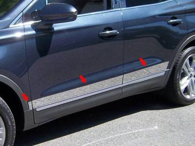 Quality Automotive Accessories - QAA TH55640 Stainless Rocker Panel Trim 6pc for 2015-19 Lincoln MKC