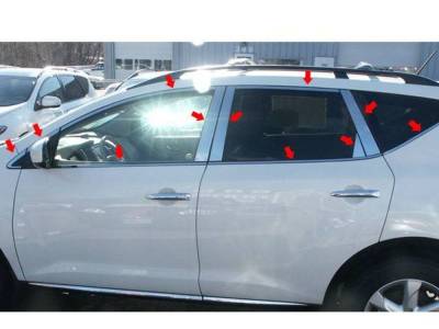 Quality Automotive Accessories - Quality Automotive WP29590 Window Accent Package for Nissan Murano