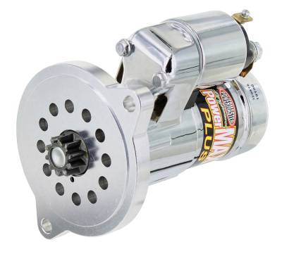 Powermaster Performance - Powermaster 19103 Chrome Mini Alternator for SB w/157T Flywheel 3/4" Depth