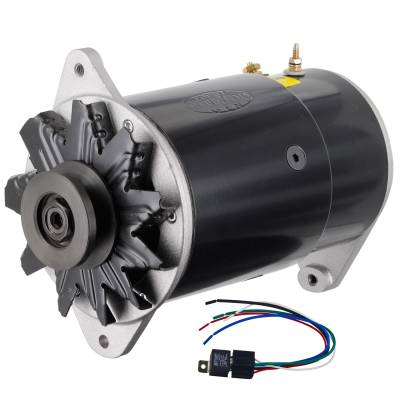 Powermaster Performance - Powermaster 82051-4 Alternator 90A 12V GM Long Case Black 3/8" V-Belt Pulley