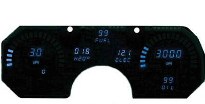Intellitronix - Intellitronix LED Digital Replacement Gauge Panel 82-90 Camaro DP4003B