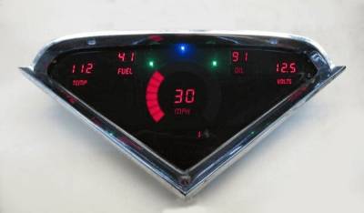 Intellitronix - Intellitronix LED Digital Replacement Gauge Panel 55-59 Chevy DP6000R