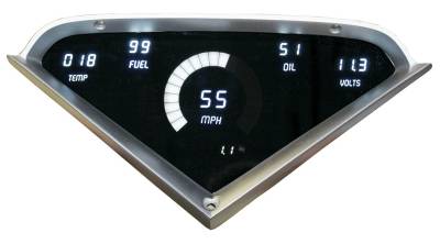 Intellitronix - Intellitronix LED Digital Replacement Gauge Panel 55-59 Chevy DP6000W