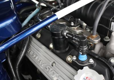 J&L Oil Separator Co - J&L 3012P-B Oil Separator 3.0 Passenger Side Mounted Oil Separator Black