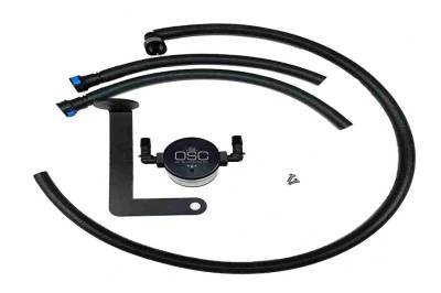 J&L Oil Separator Co - J&L Oil Separator 3.0 Passenger Side Mounted Oil Separator Black 3080P-B