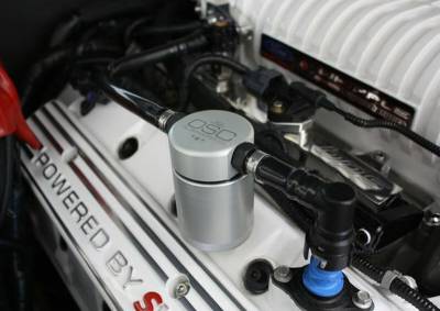 J&L Oil Separator Co - J&L Oil Separator 3.0 Passenger Side Mounted Oil Separator Silver 3012P-C