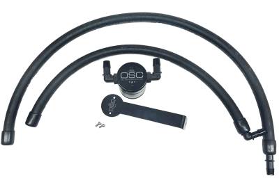J&L Oil Separator Co - J&L Oil Separator 3065P-B 3.0 Passenger Side Mounted Oil Separator Black
