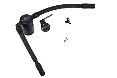 J&L Oil Separator Co - J&L Oil Separator 3.0 Passenger Side Mounted Oil Separator Black 3053P-B