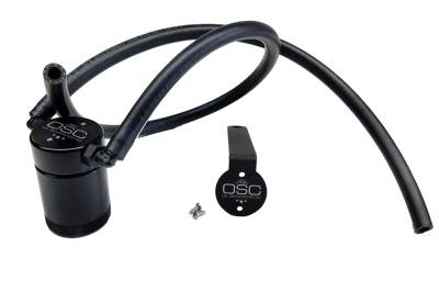 J&L Oil Separator Co - J&L Oil Separator 3.0 Driver Side Mounted Oil Separator Black 3084D-B