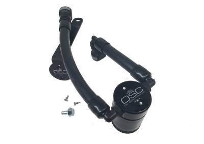 J&L Oil Separator Co - J&L Oil Separator 3012D-B 3.0 Driver Side Mounted Oil Separator Black