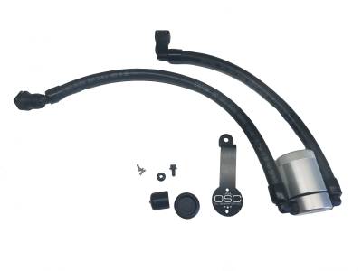 J&L Oil Separator Co - J&L 3024D-C Oil Separator 3.0 Driver Side Mounted Oil Separator Silver