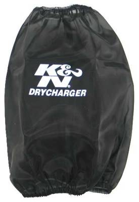K&N - K&N RC-5046DK Black Drycharger Air Filter Wrap 7.5" Base 4.5" Top 9" Height